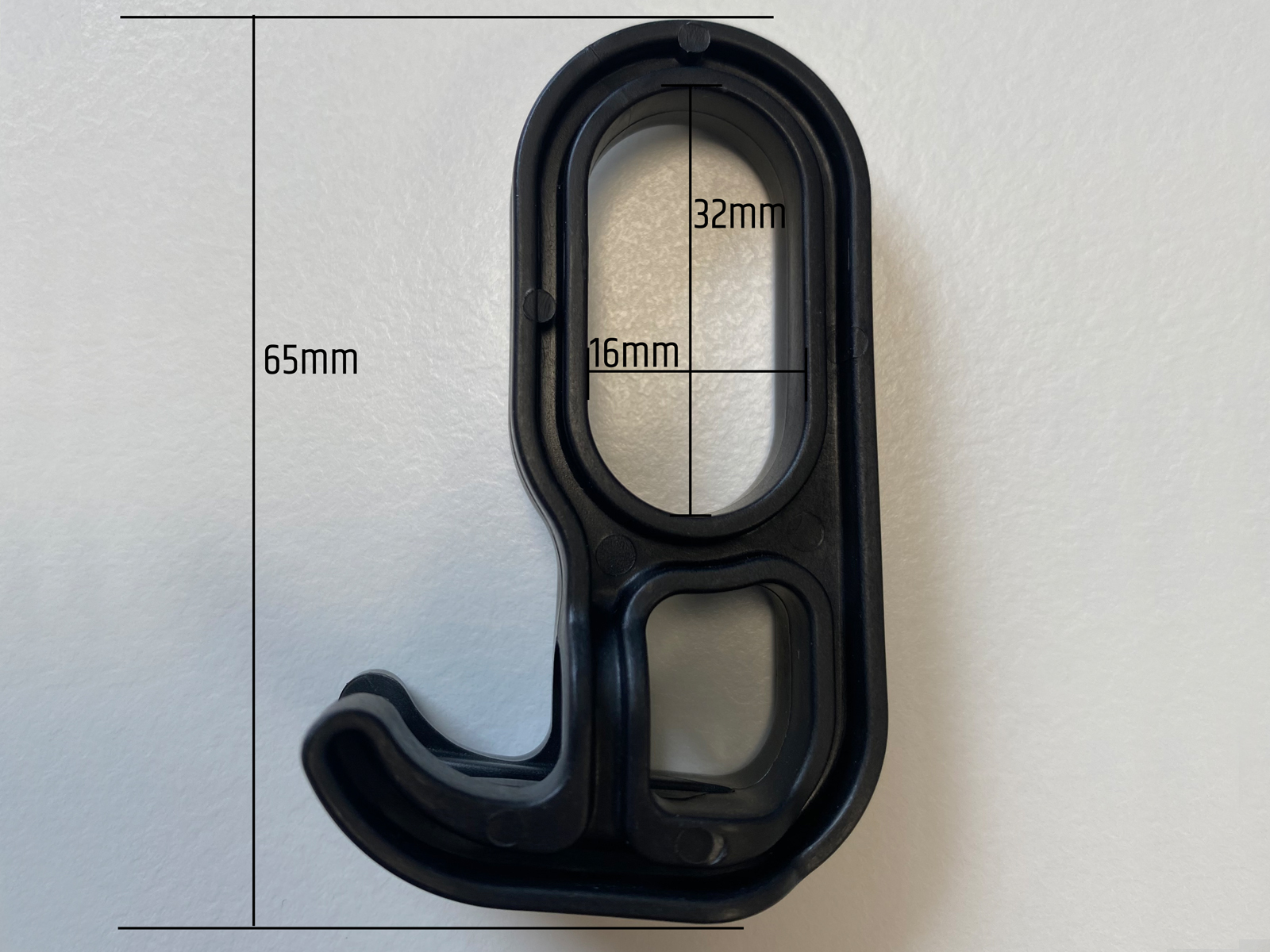 Doppelt Schiebehaken für Garderobenstange - 10er SET
