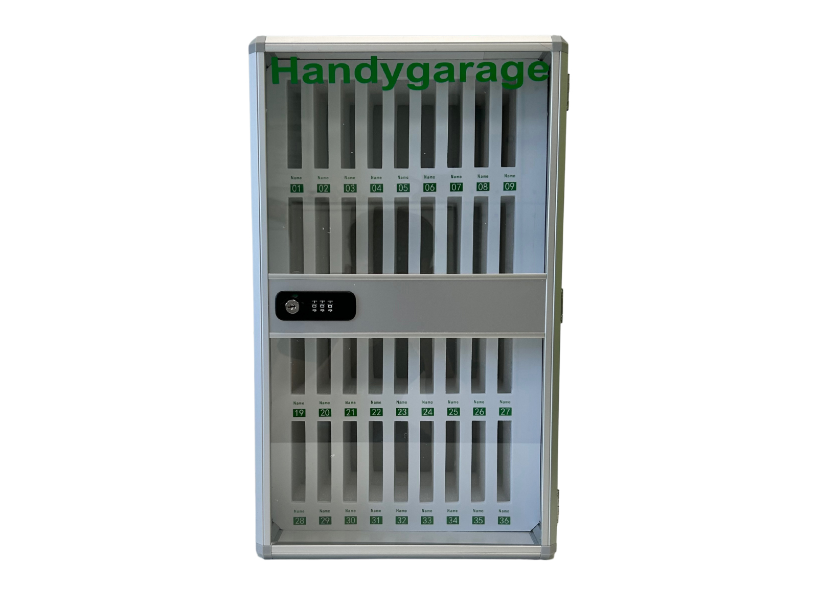 Handygarage mit 36 Slots und Zahlenschloss