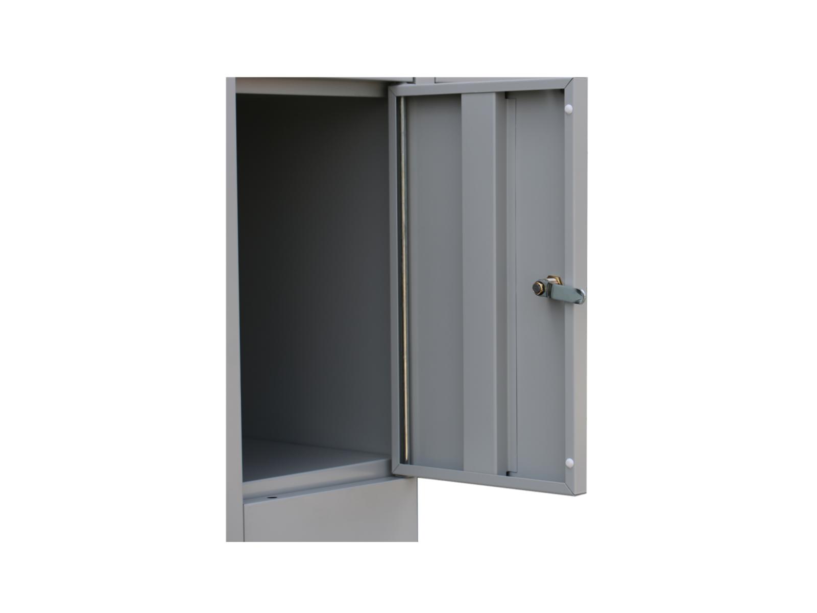 Schließfachschrank für Schulen - 12 Fächer / 3 Abteil 300mm Abteilbreite
