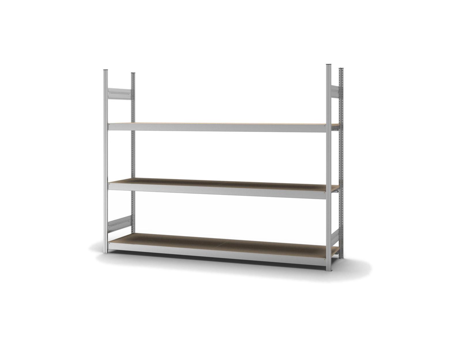 Großfachregal mit Spanplatte - Grundregal - 2000x2500x500 mm