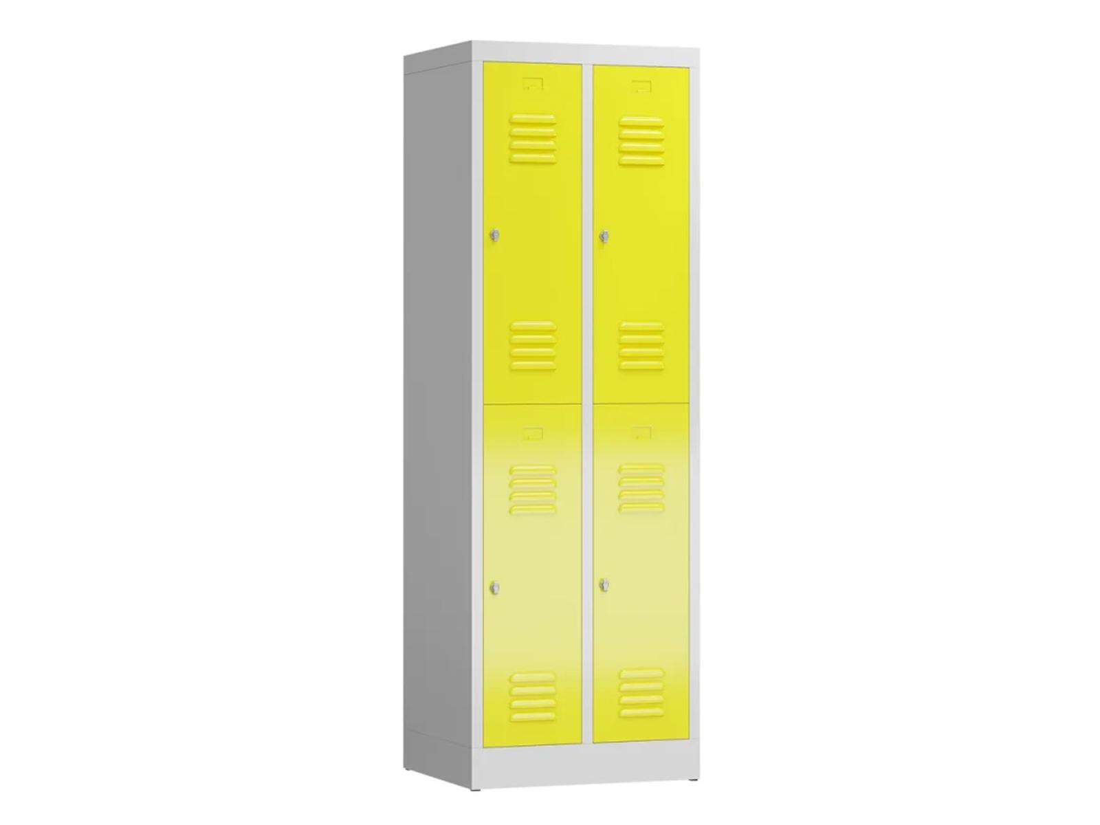 Schulspind doppelstöckig - 2 Abteile 300mm Abteilbreite