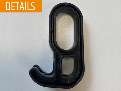 Doppelt Schiebehaken für Garderobenstange - 10er SET