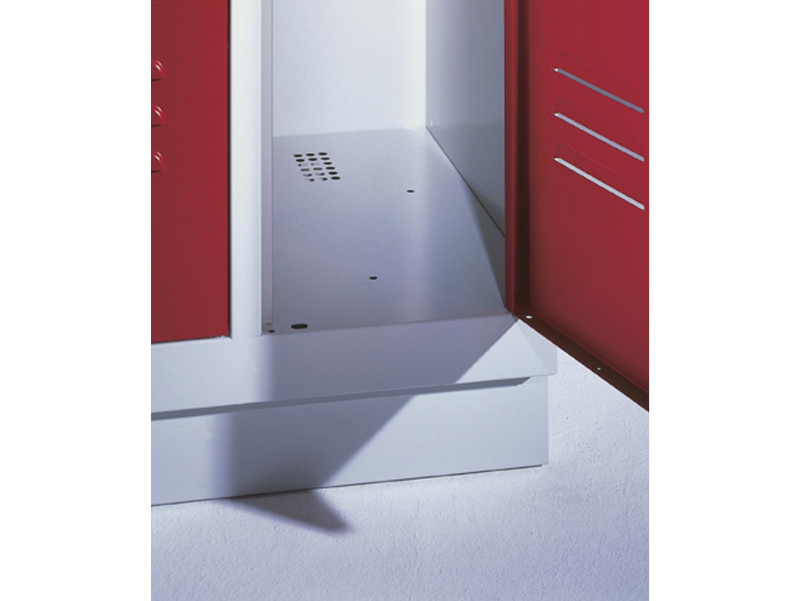 Schließfachschrank S2000 Classic drei Fächer übereinander - 1 Abteil 300mm Abteilbreite