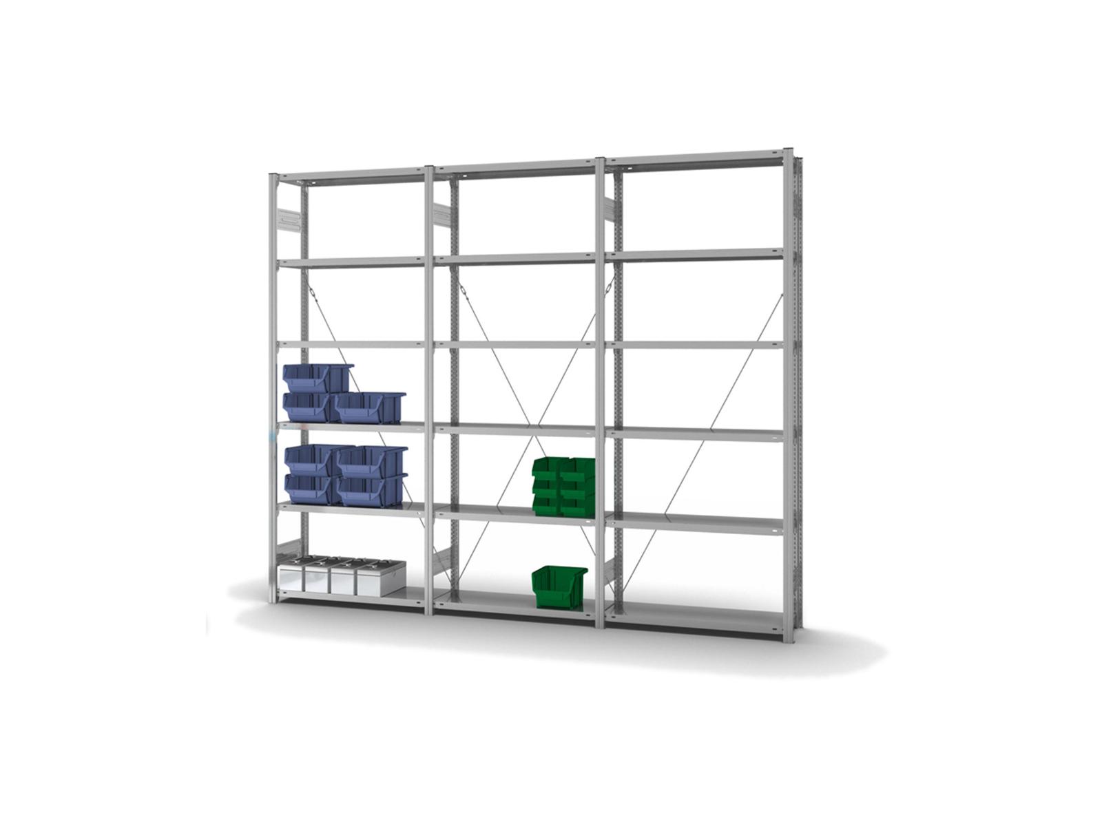 Fachbodenregal - Anbauregal - 2500x1000x300 mm