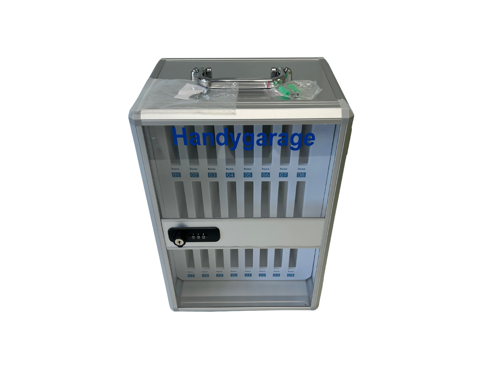 Handygarage mit 24 Slots und Zahlenschloss