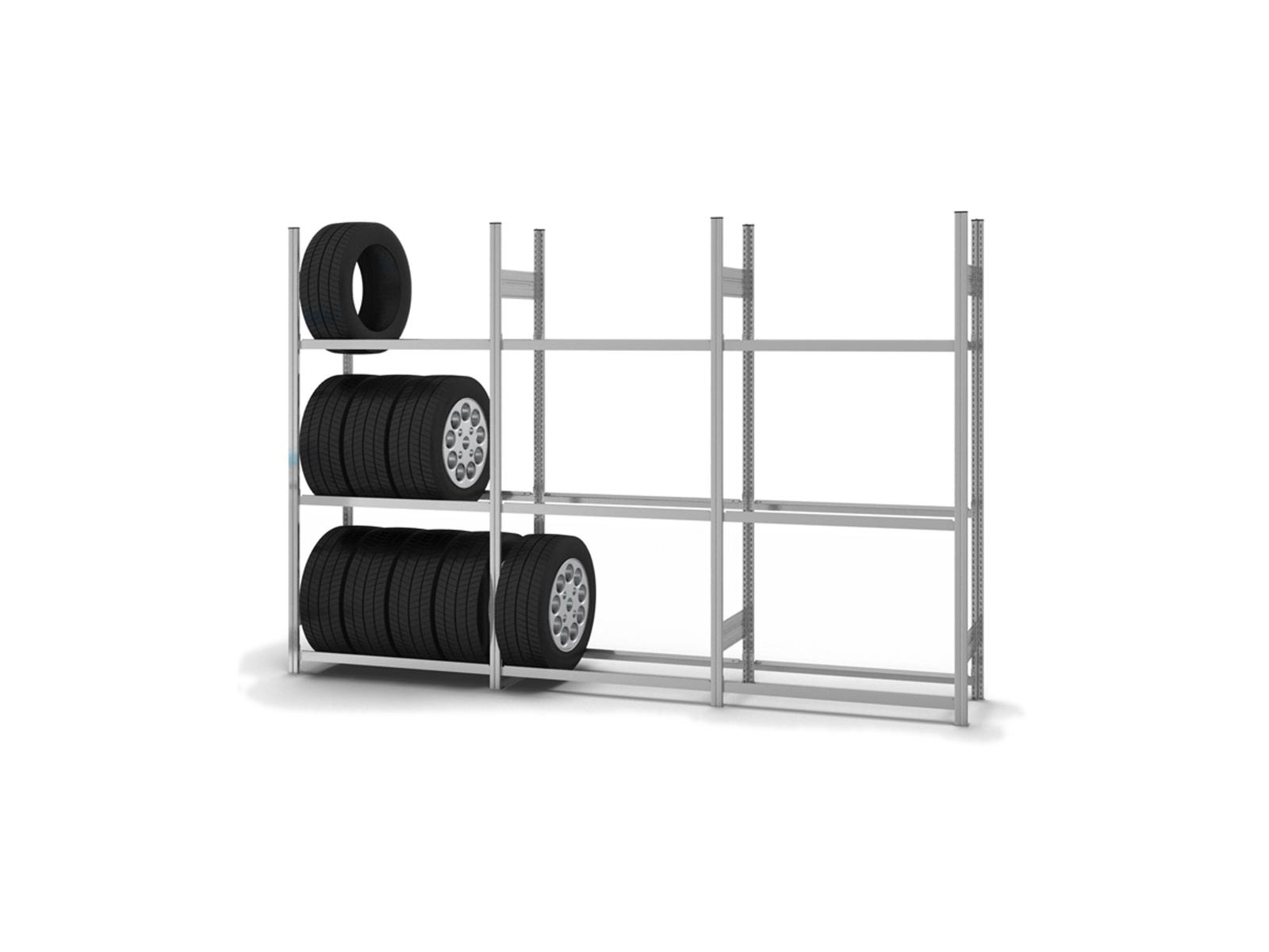 Reifen-/Räderregal - Anbauregal - 2000x1000x400 mm