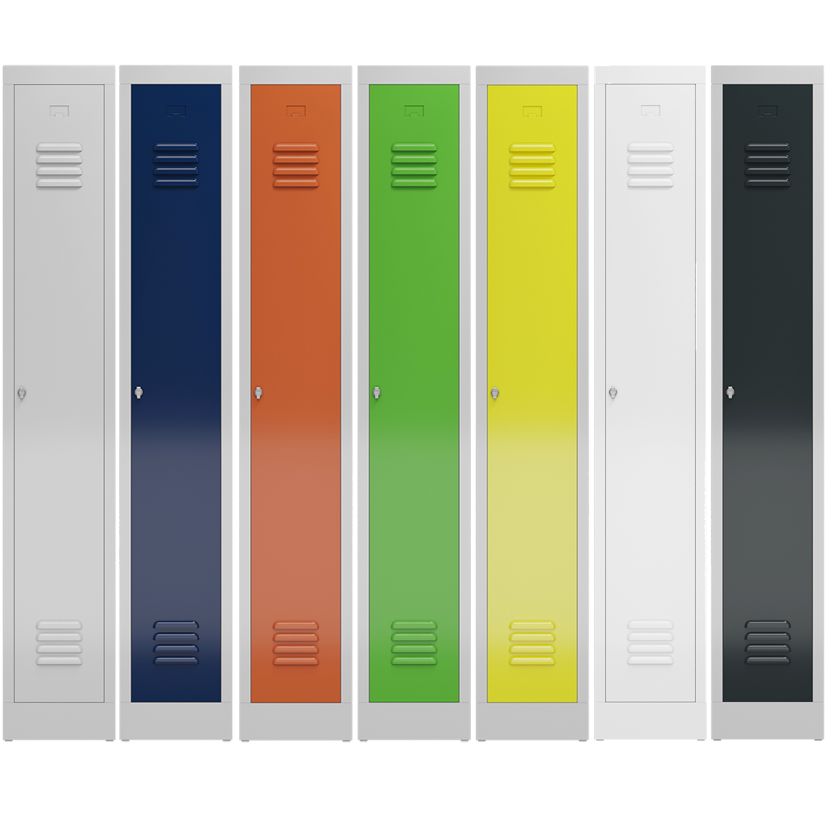Spindschrank Serie Spindmax® mit Sitzbankuntergestell - 2 Abteile 400mm Abteilbreite