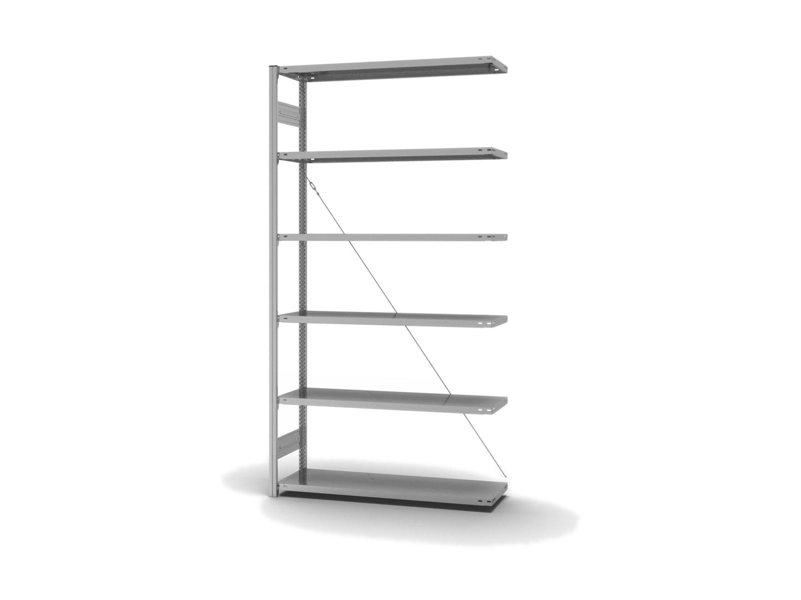 Fachbodenregal - Anbauregal - 2500x1300x400 mm