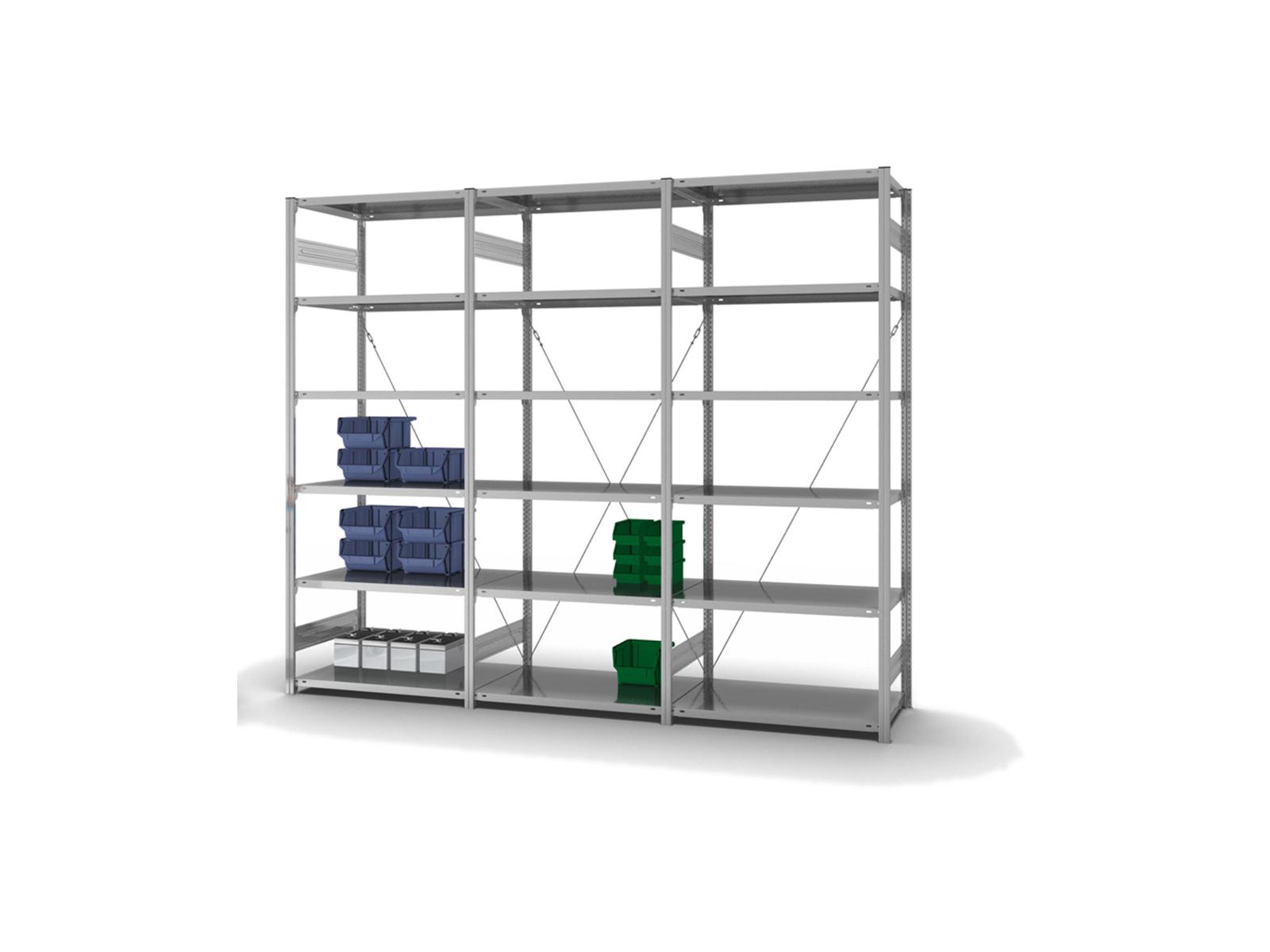 Fachbodenregal - Anbauregal - 2500x1000x600 mm
