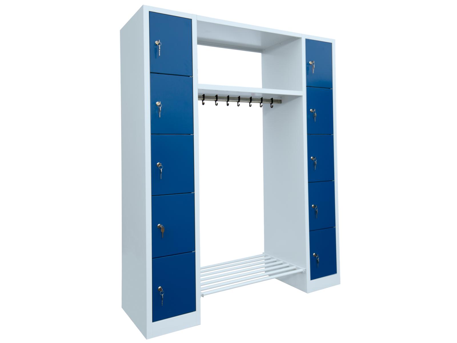 Offene Garderoben Serie Ideal - 10 Fächer