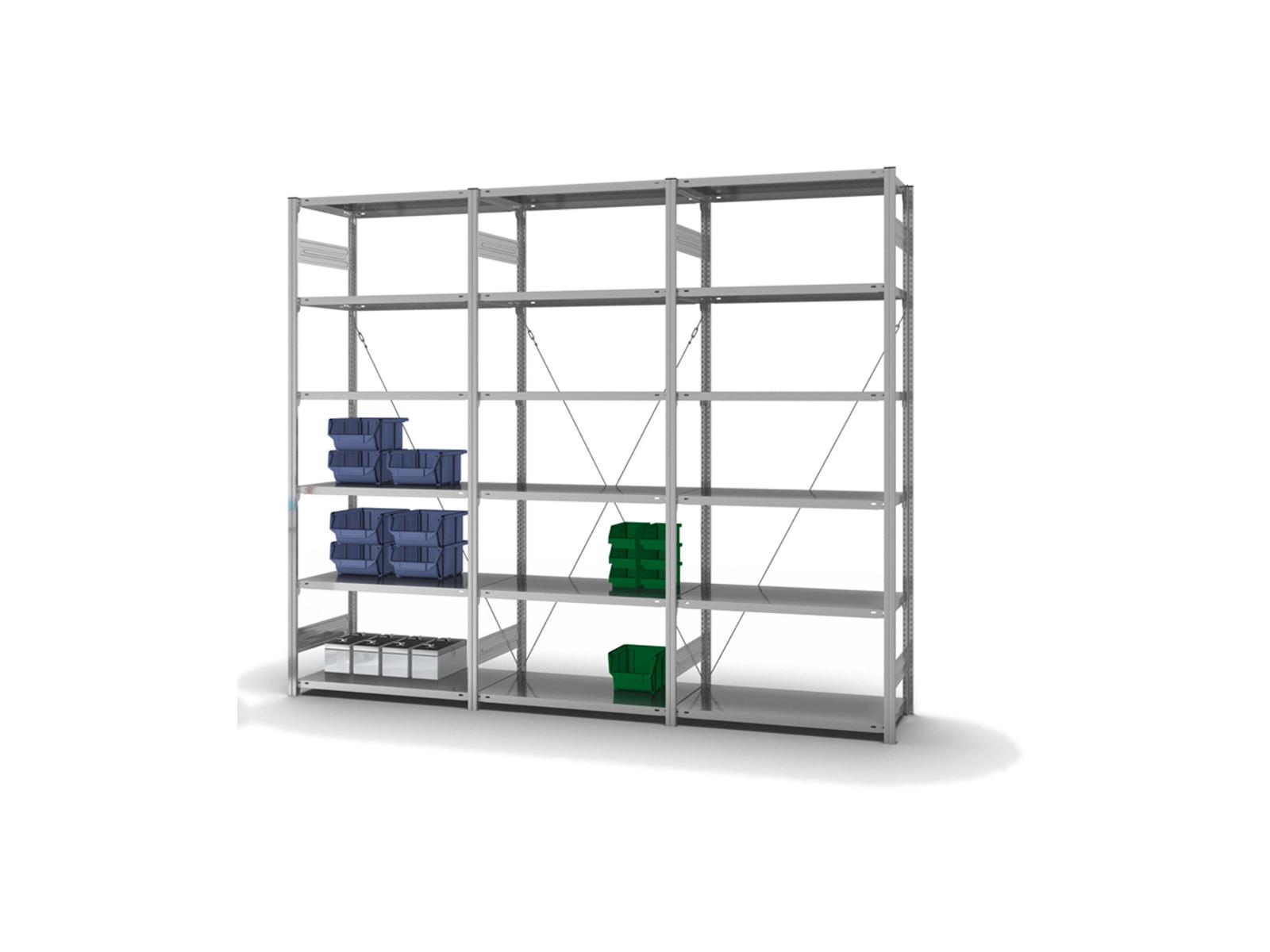 Fachbodenregal - Anbauregal - 2500x1000x500 mm