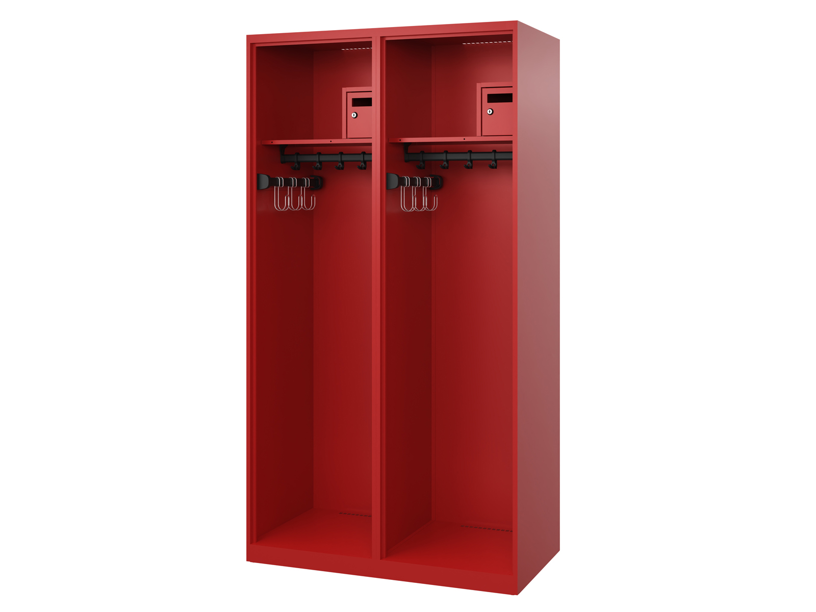 Feuerwehrspind Solid 2 Abteile - 500mm Tief